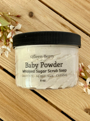 Baby Powder Whipped Sugar Scrub Soap
