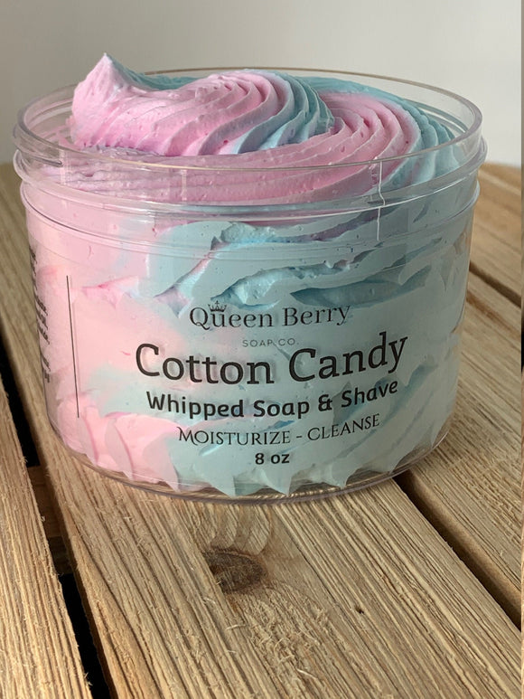 Cotton Candy - Whipped Soap & Shave - Paraben and Cruelty Free