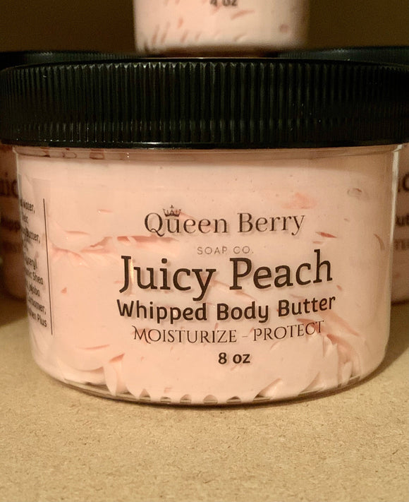 Juicy Peach - Whipped Body Butter - Paraben and Cruelty Free - Hand Cream - Body Lotion