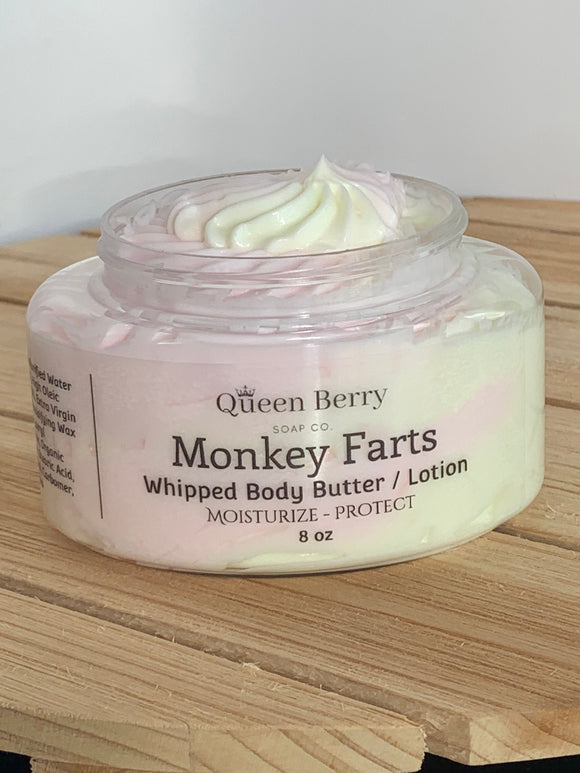 Monkey Farts - Whipped Body Butter / Body Lotion - Hand Cream - Paraben and Cruelty Free