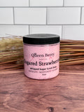 Sugared Strawberries - Whipped Sugar Scrub Soap -  Exfoliate - Moisturize - Cleanse - Paraben and Cruelty Free