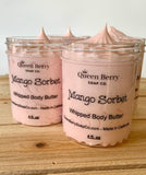 Whipped Body Butter - Shea Butter - Mango Sorbet - Paraben Free and Cruelty Free - Hand & Body Cream - Great for Dry Skin