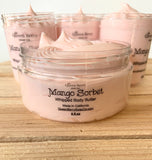 Whipped Body Butter - Shea Butter - Mango Sorbet - Paraben Free and Cruelty Free - Hand & Body Cream - Great for Dry Skin