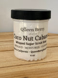 CoCoa Nut Cabana - Whipped Sugar Scrub Soap - Paraben and Cruelty Free  - No Colorants - Exfoliate | Cleanse