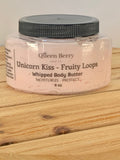 Unicorn Kiss - Fruity Loops - Whipped Body Butter - Hand & Body Lotion - Paraben and Cruelty Free - Thick Body Cream